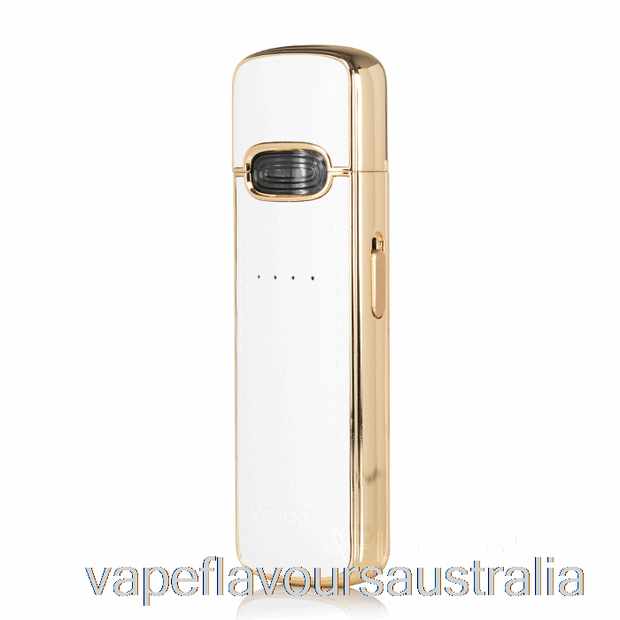 Vape Nicotine Australia VOOPOO VMATE E Pod System White Inlaid Gold